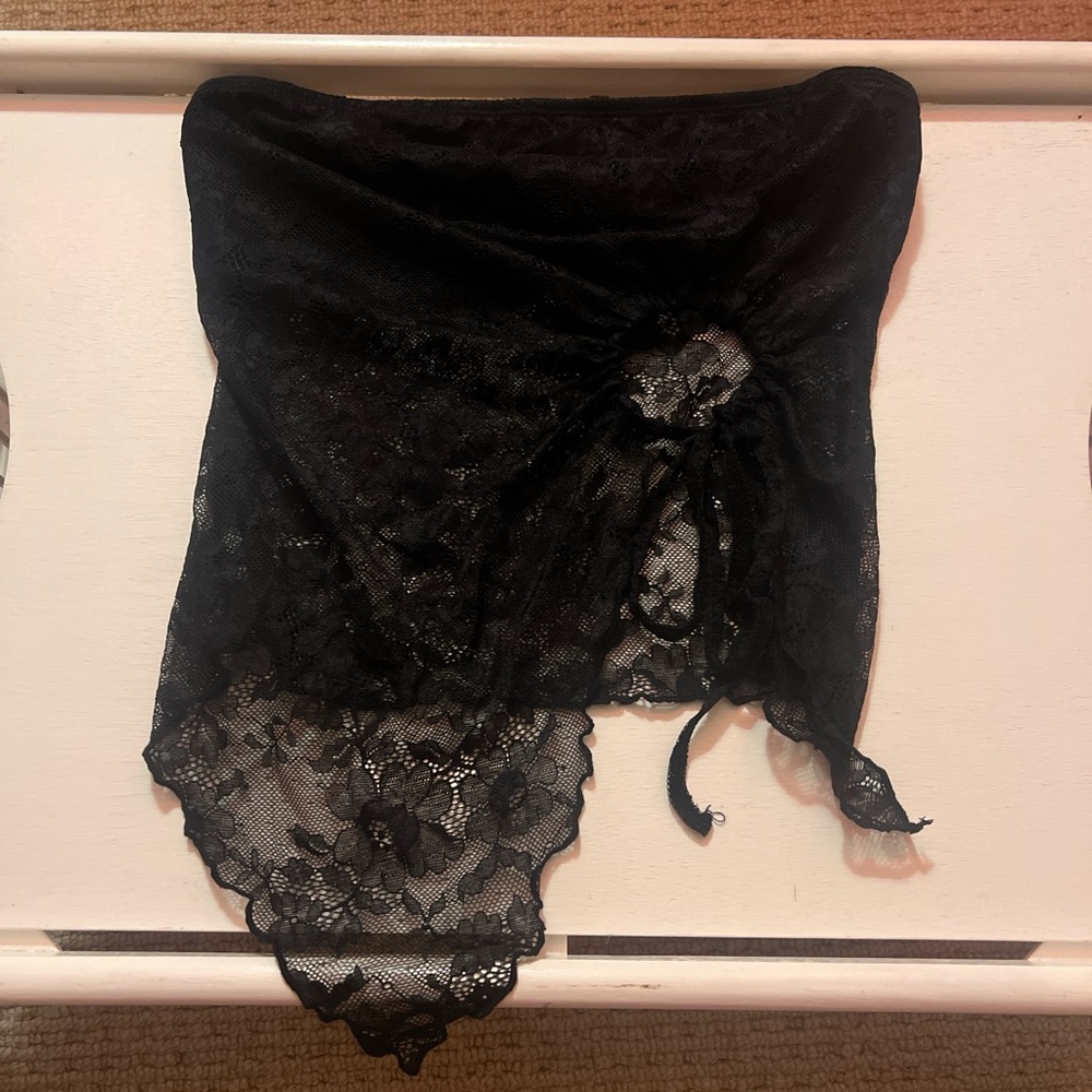 SHEIN Black Lace Bandeau Intimates